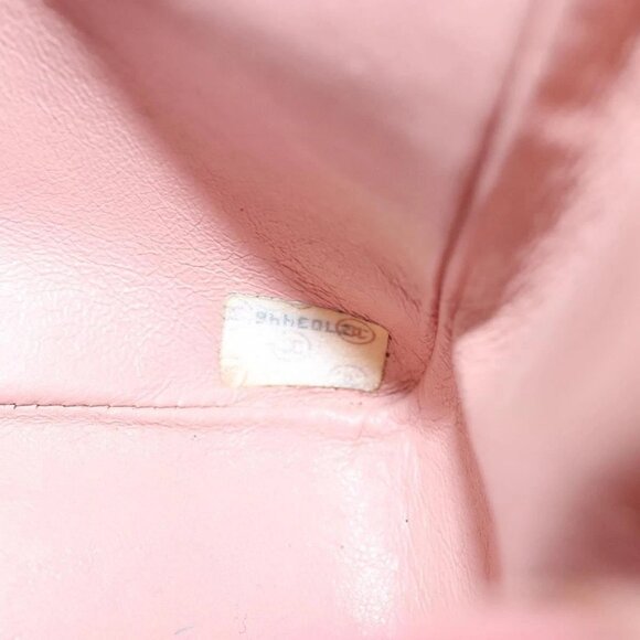 CHANEL Matelasse Chain Diana Shoulder Bag Canvas Pink CC Auth 120753 - Picture 11 of 16